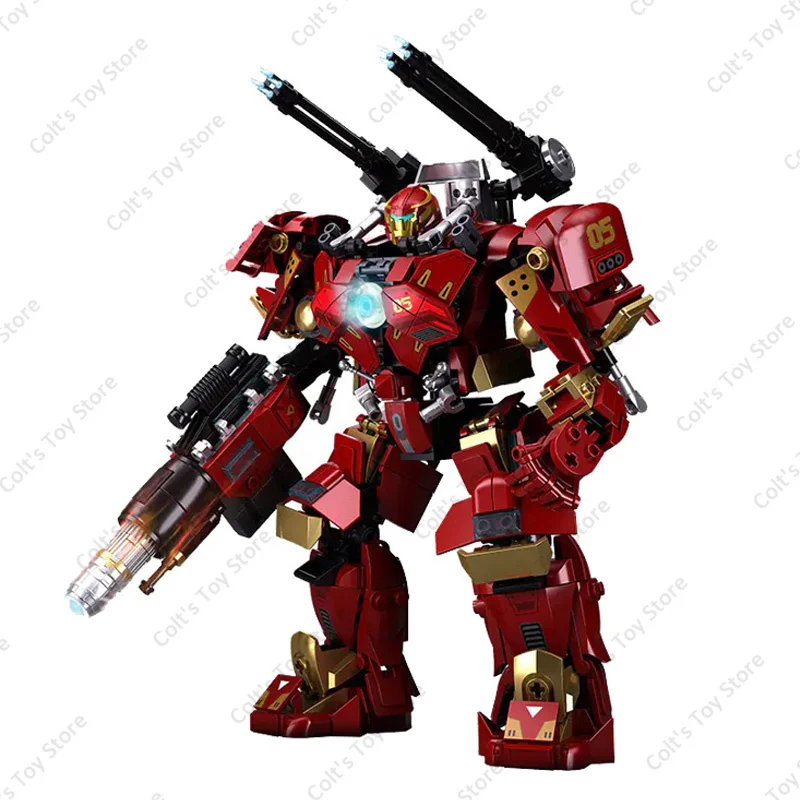 NEW Sluban Superhero Pacific Rim Mecha Building Blocks Bricks Classic Armored Robot Assembly Model Sets Kids Toys MOC Boy Gift