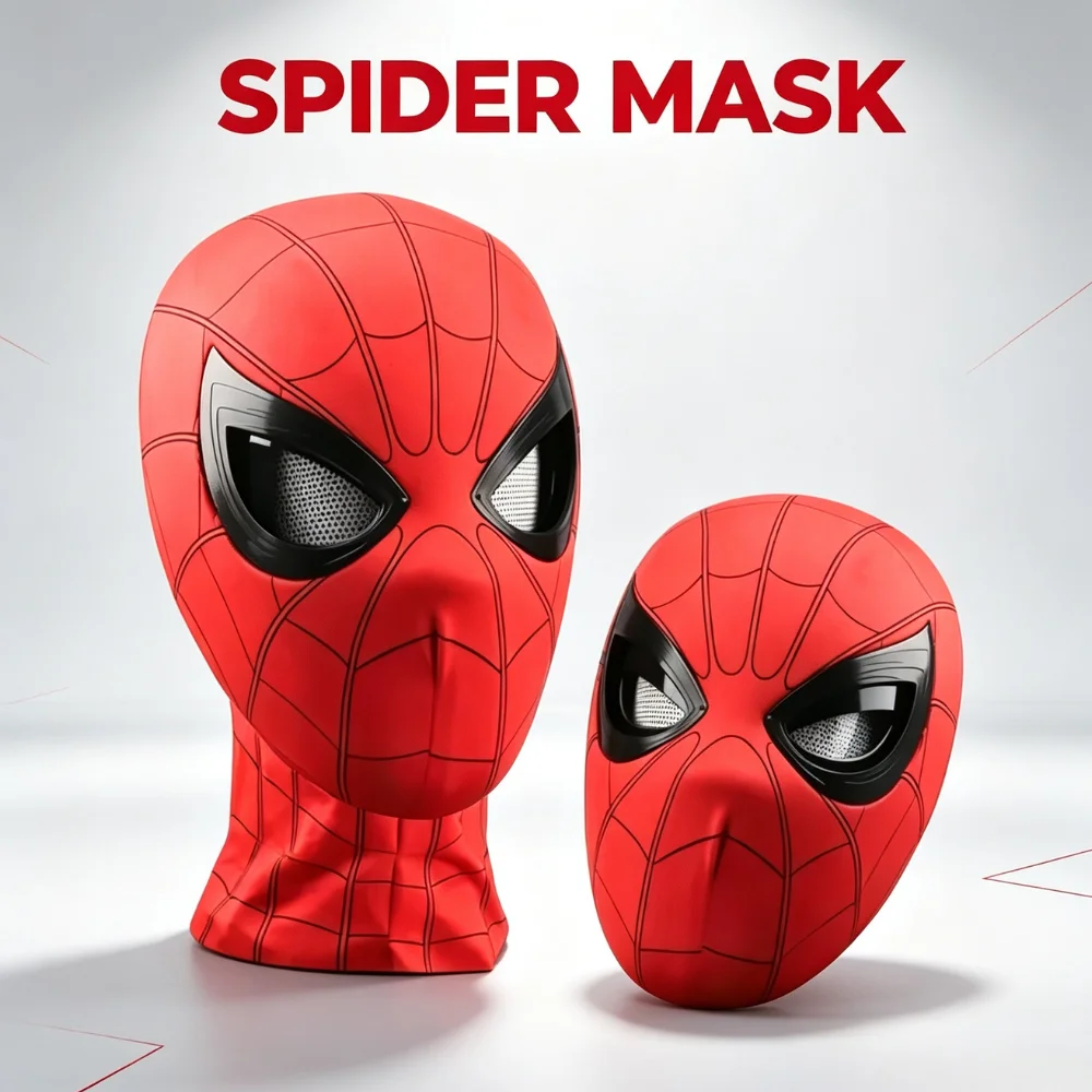 Hot Mask Headgear Cosplay Moving Eyes Mask 1:1 Creative Cosplay Head Cover Real Person Wear Halloween Party Costume Prop Gift