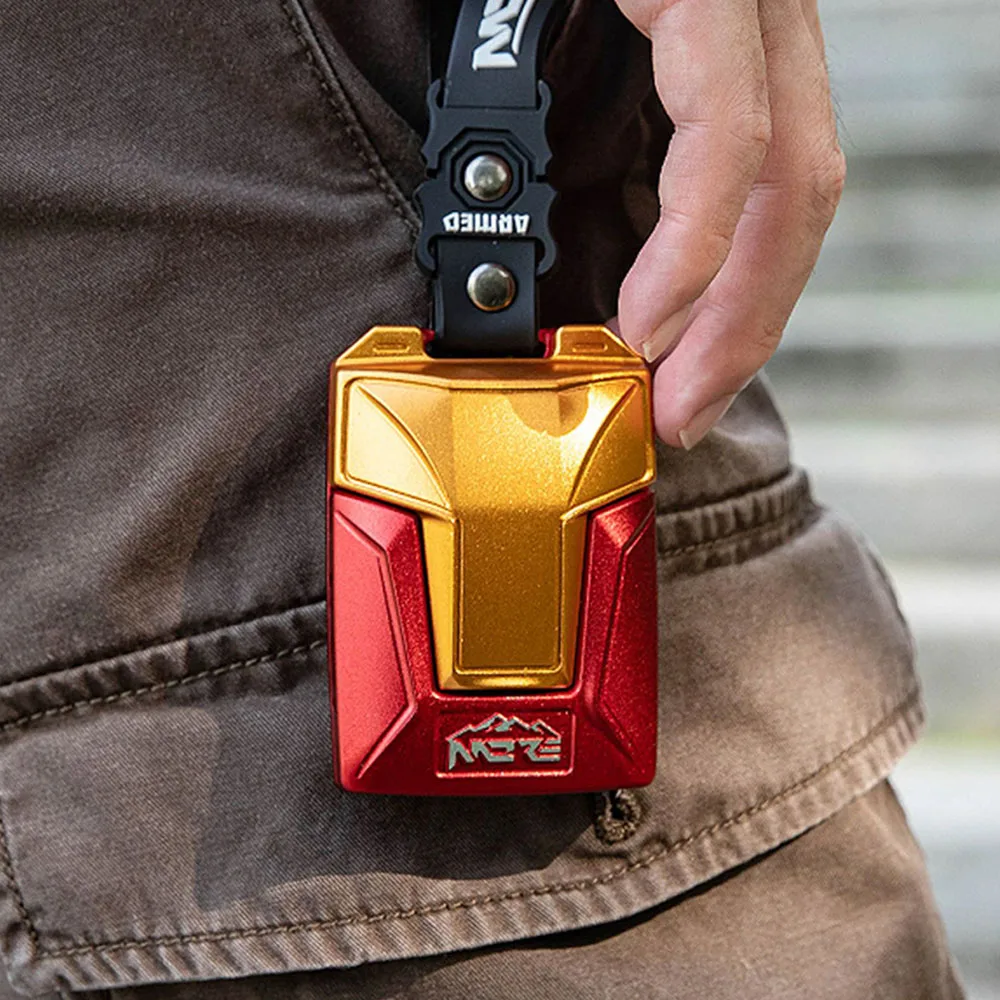 For GWM Tank 700 2026 Car Iron Man Armored Key Shell Aluminum Alloy Key Case Cover Custom Decorative Modification Accessories