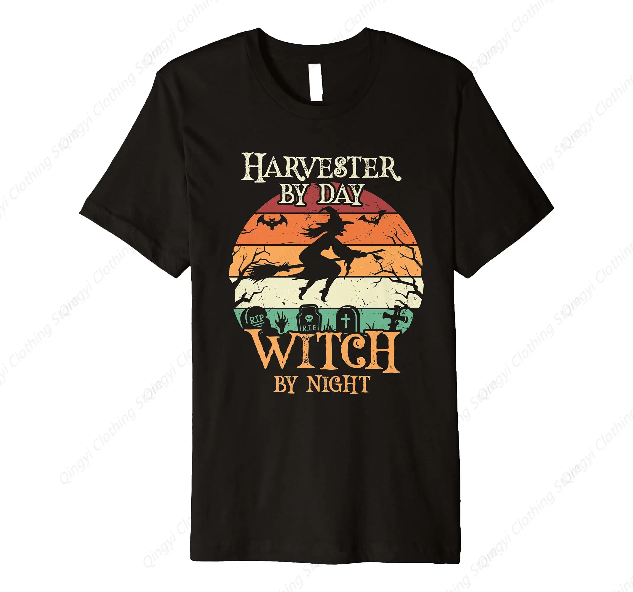 

Harvester by day witch by night Halloween Premium T-Shirt