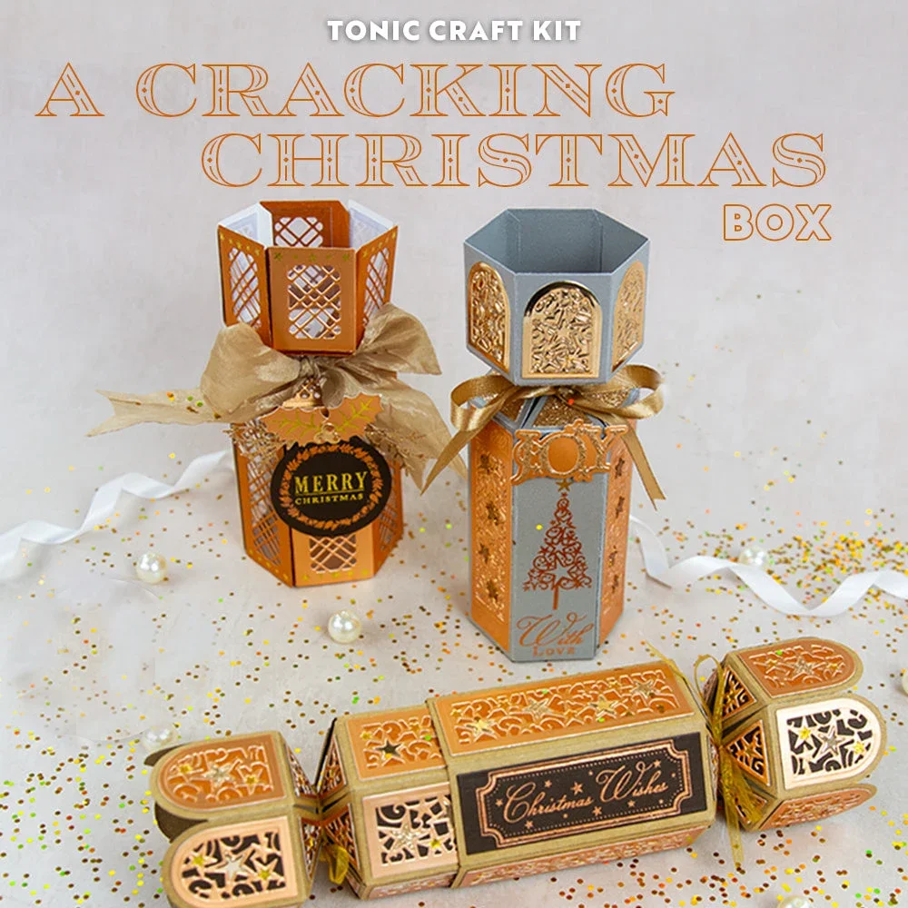 

A Cracking Christmas Box Die New Greeting Cards Craft Metal Cutting Dies Candy Molds DIY Paper Scrapbooking Embossing Decorative