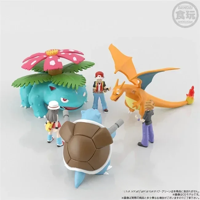 Bandai оригинальный POKEMON Scale World Kanto Region Samuel•Oak Charizard Blastoise Venusaur аниме фигурки игрушки для детей подарок