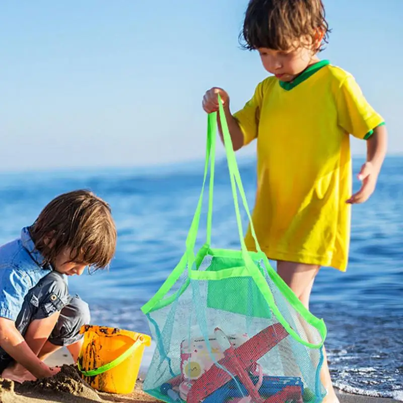 Beach Tote Bag Beach Toy Bag With Mesh Design Durable Mesh Tote Gift For Christmas Birthday Halloween Thanksgiving Anniversaries