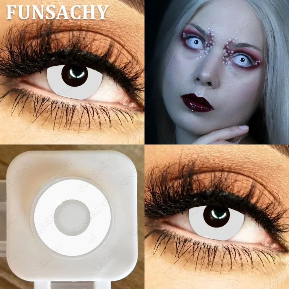 FUNSACHY 2 Stück Froya Cosplay Kontaktlinsen für Halloween, grüne und lila Linsen, Anime-Cosplay-Make-up, weiche Kontaktlinsen, rote Vampir-Augen-Kontaktlinsen. – Detail 15
