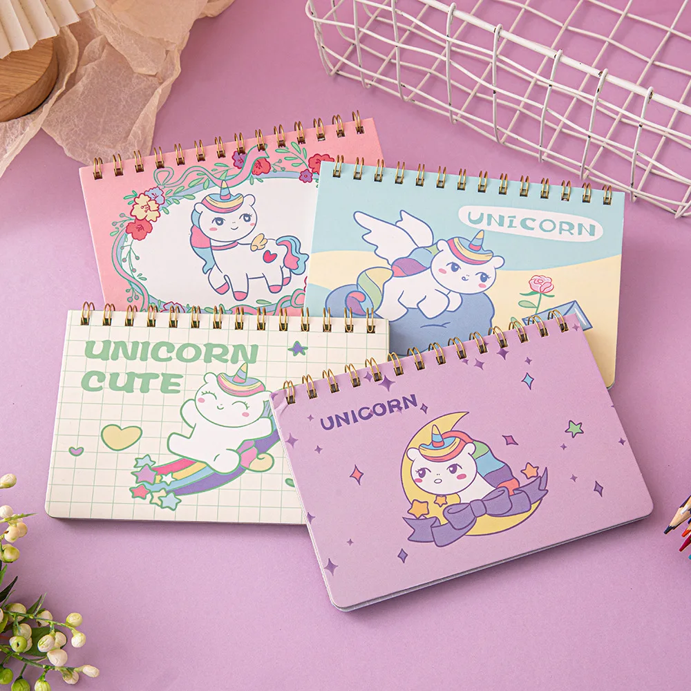 Cute Cartoon Weekly Planner Notebook, Páginas Internas Coloridas, Programação Diária, Classe Estudantil, Portable Notepad Organizer, 50 Folhas