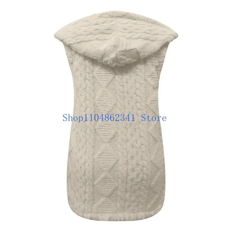 

5asd Stylish Hooded Fleece Vest for Women Warm Lightweight Autumn Winter Jackets