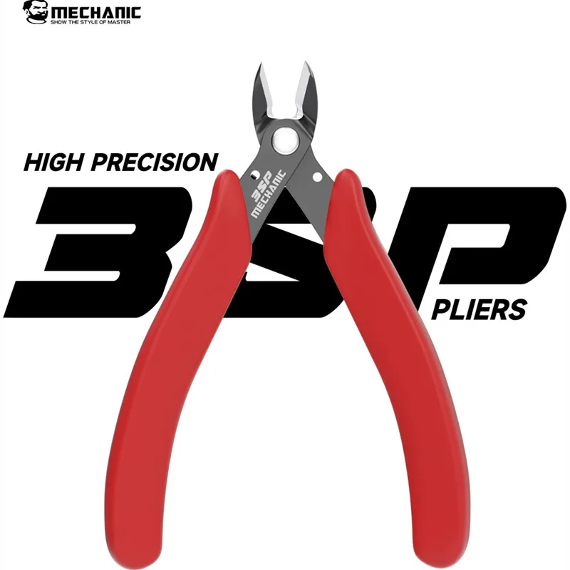 MECHANIC 3SP Precision Electronics Side Cutters for Mobile Phone 130mm Vanadium Steel Diagonal Cutting Repair Pliers Tools