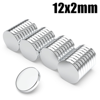 12x2mm Super Strong Round Magnets For Fridge, DIY Projects, Science & Office Use Tool Part Refrigerator Magnet 12*2