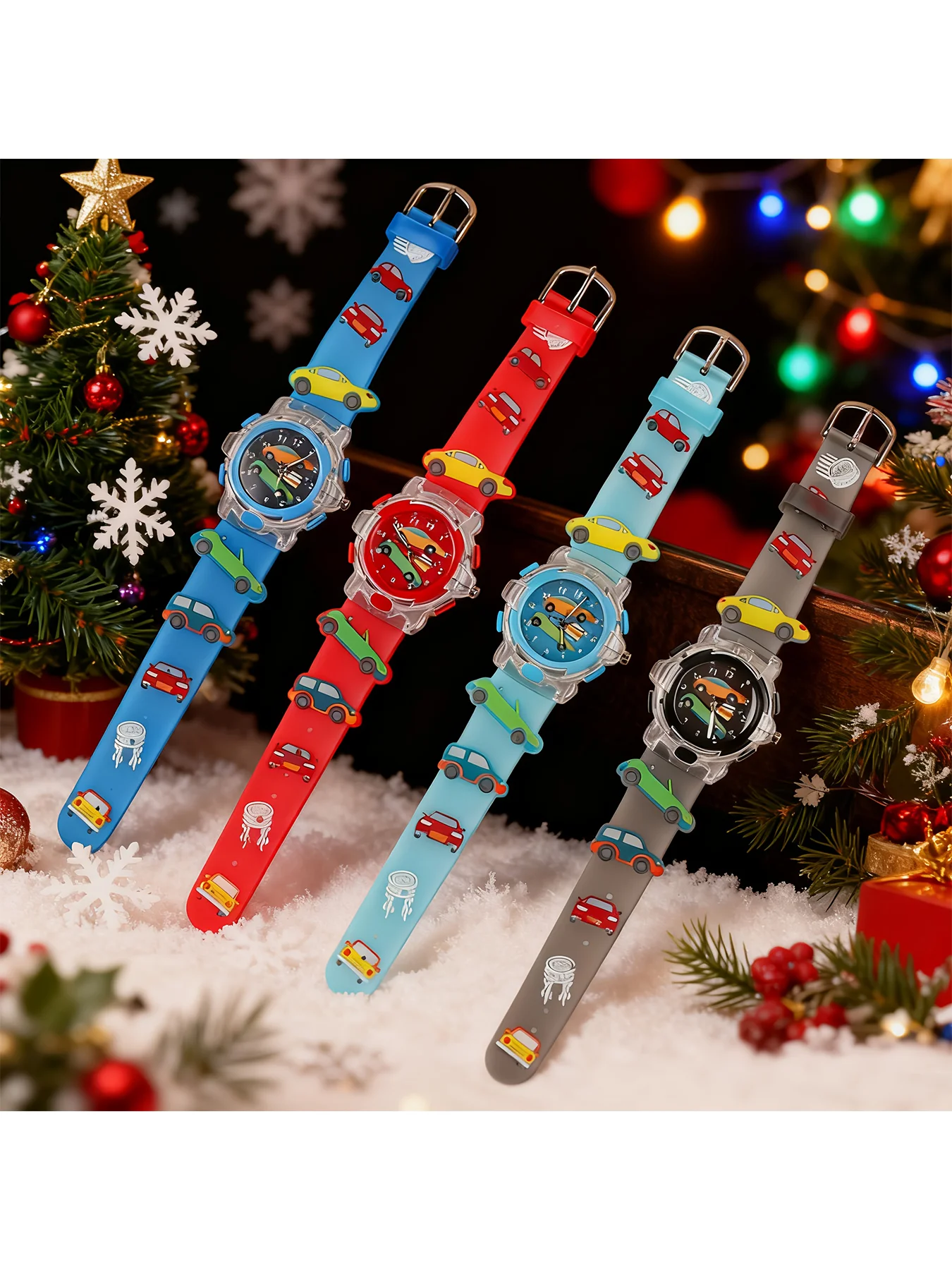 Reloj de Cuarzo Luminoso de Moda, 1 Pieza, Diseño 3D de Auto, Reloj Electrónico Minimalista, Regalo de Cumpleaños para Hombres y Mujeres