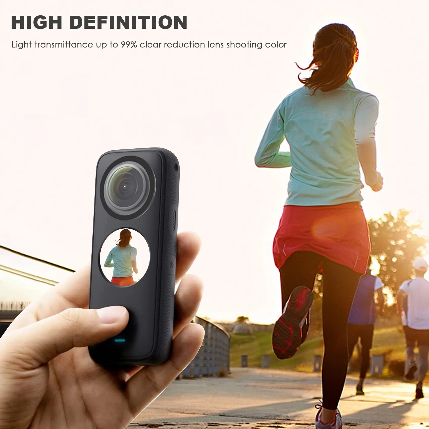 Lens Guards Camera Body Sticky Protector Cover Kits Lens Cap with Adhesive for Insta 360 ONE X2 image 5
