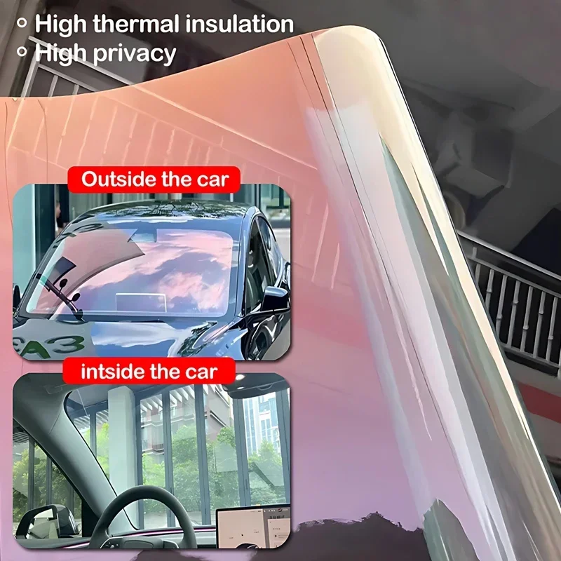 

Width50cm Top Quality Red Chameleon Window Film 80%VLT Tint Ceramic Car Window Tint Solar Film Side Windshield Film