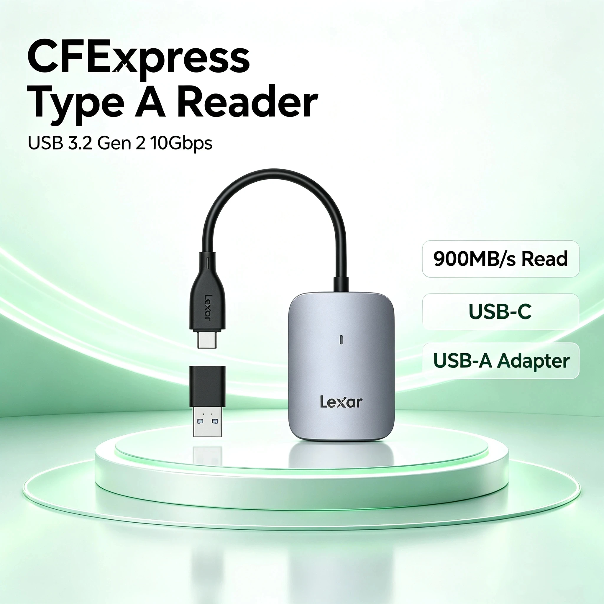 lexar-rw515-cfexpress-type-a-card-reader-usb-32-gen2-10gbps-900mb-s-8k-video-usb-c-usb-a-cfe-memory-card-reader