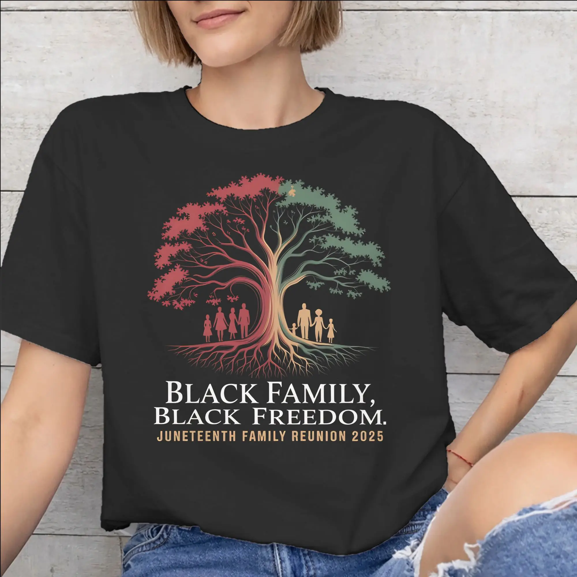 Printed Juneteenth Day 1865 June 19th African American Pride T Shirt for Men Women  100% Cotton T-shirts Short Sleeve Tops