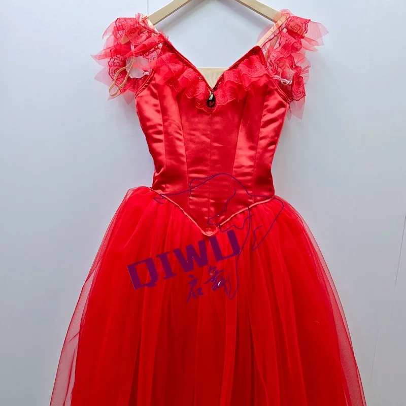 Classic Waltz Performance Costume Professional Edition Open Button Long Dress Customization