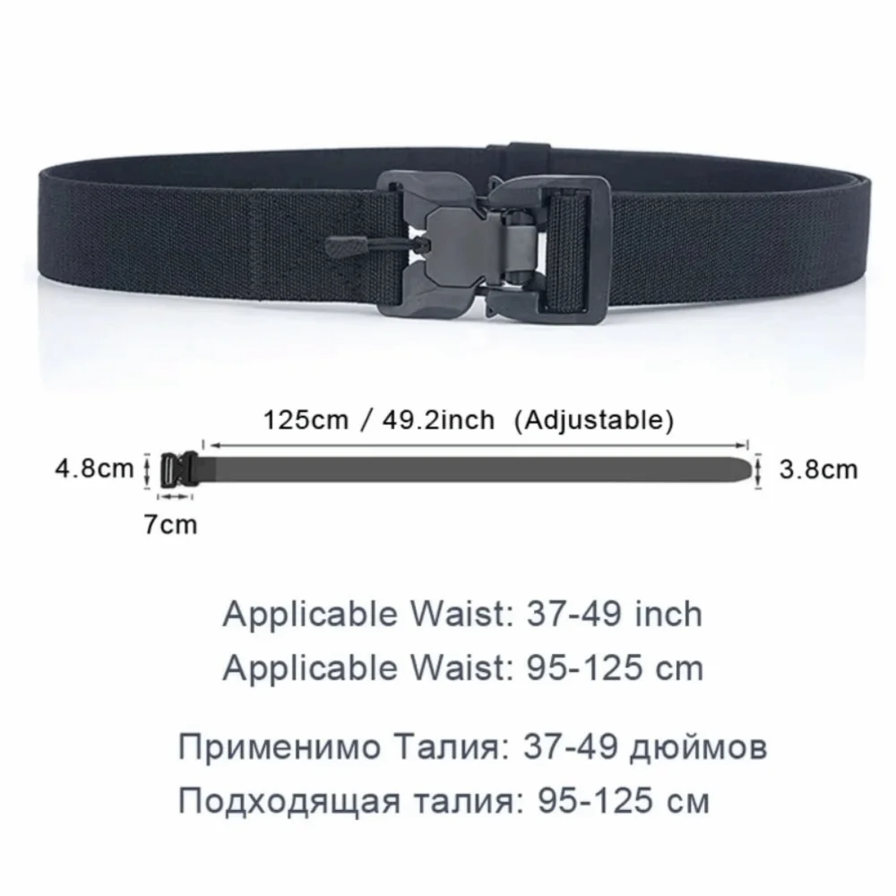 عارضة سبيكة مشبك الرجال حزام نايلون مطاطا قابل للتعديل الجينز زنار بسيط كل مباراة سير من القنب الذكور