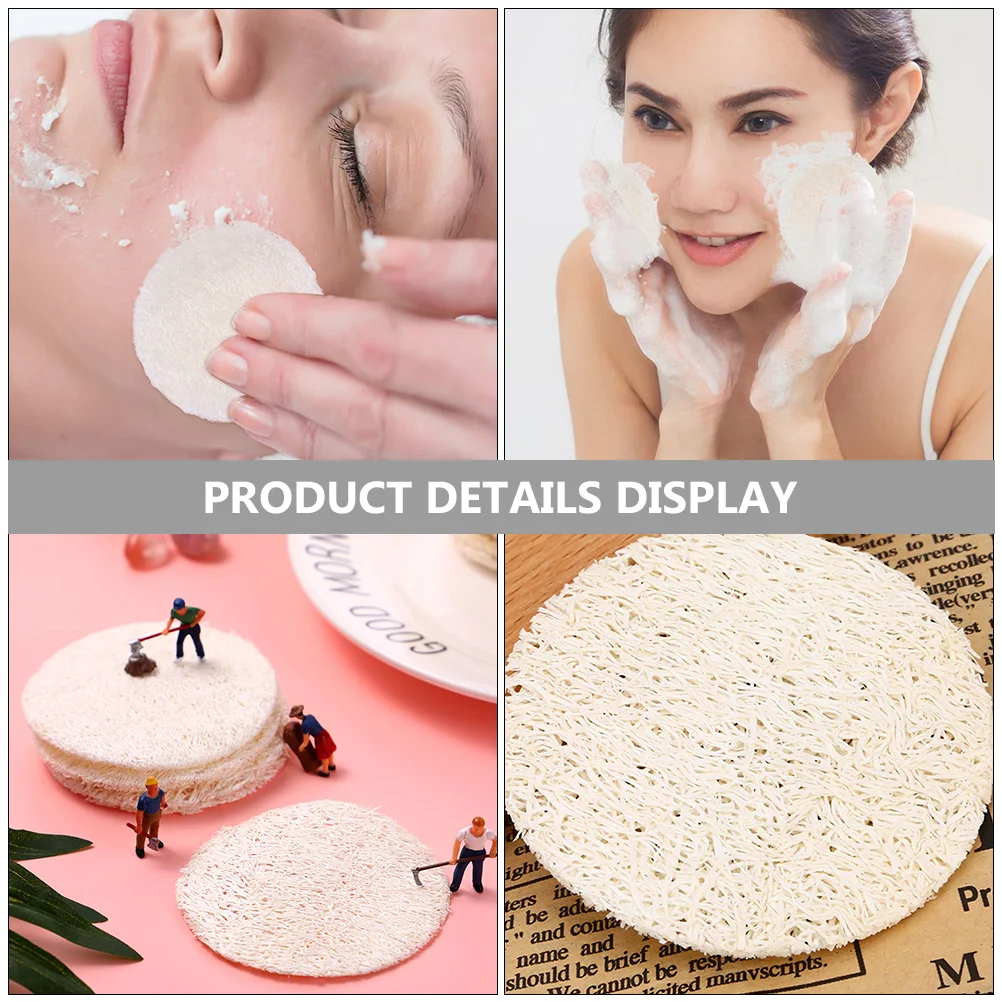 40 Pcs Natural Loofah Oil-absorbing Tablets Control Facial Tissue Cleaning Films Tools