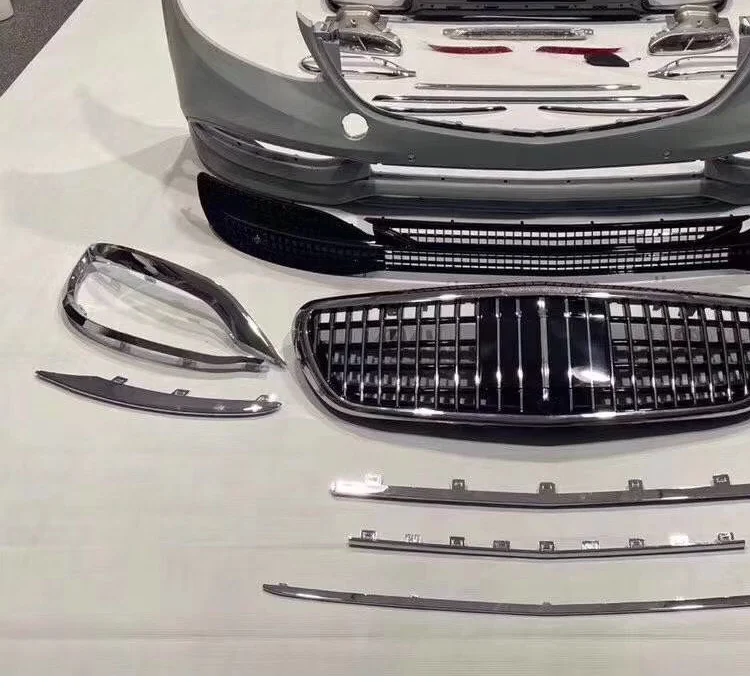 Suitable for Mercedes-Benz w213 new E-class e200300L modified middle net front and rear bars large surround