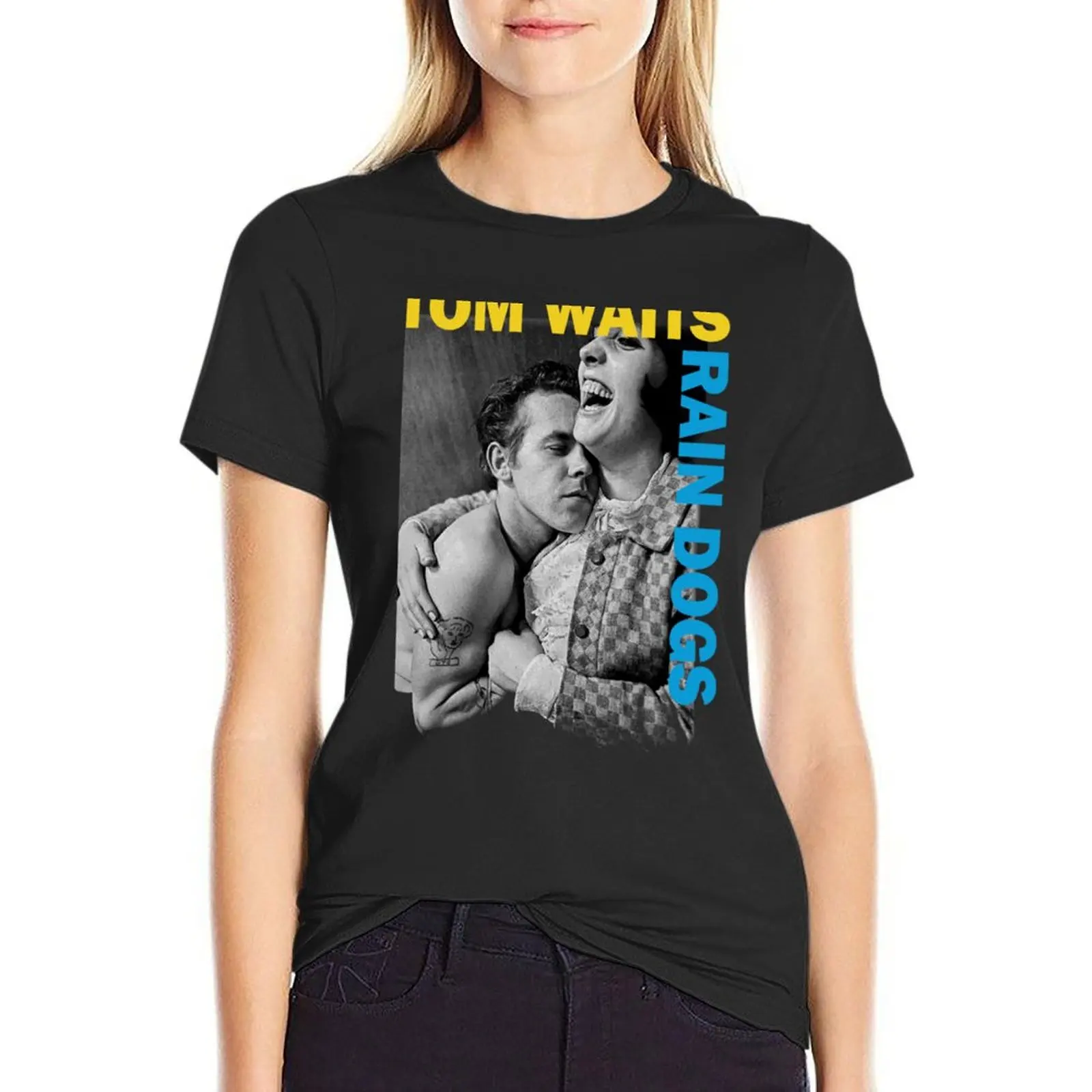 Tom Waits Rain Dogs Shi T-Shirt tees graphics summer top animal prinfor graphic t-shirts for Women