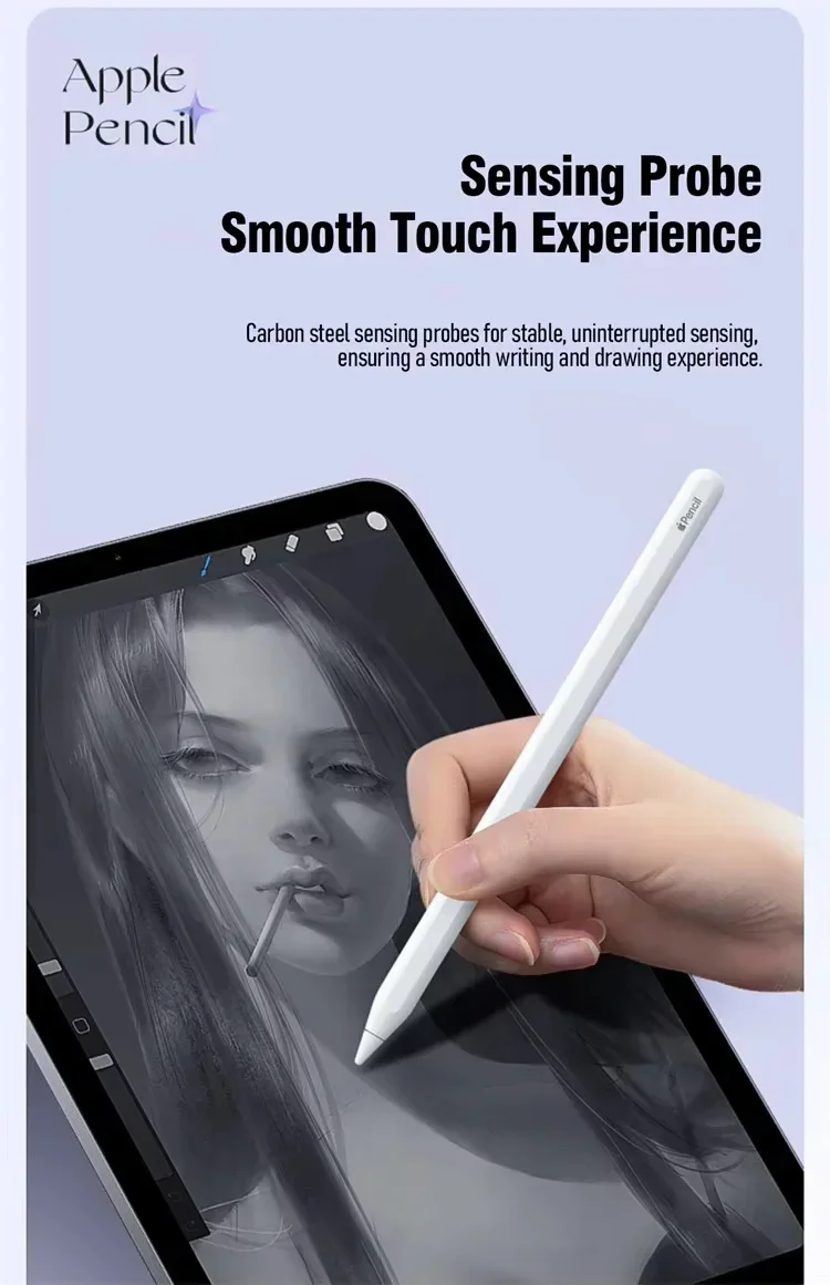 Сменные насадки для Apple Pencil Pro Tips Pen Nib для Apple Pencil 1/2/3 USB-C для iPad Stylus Nib с чехлом для наконечников