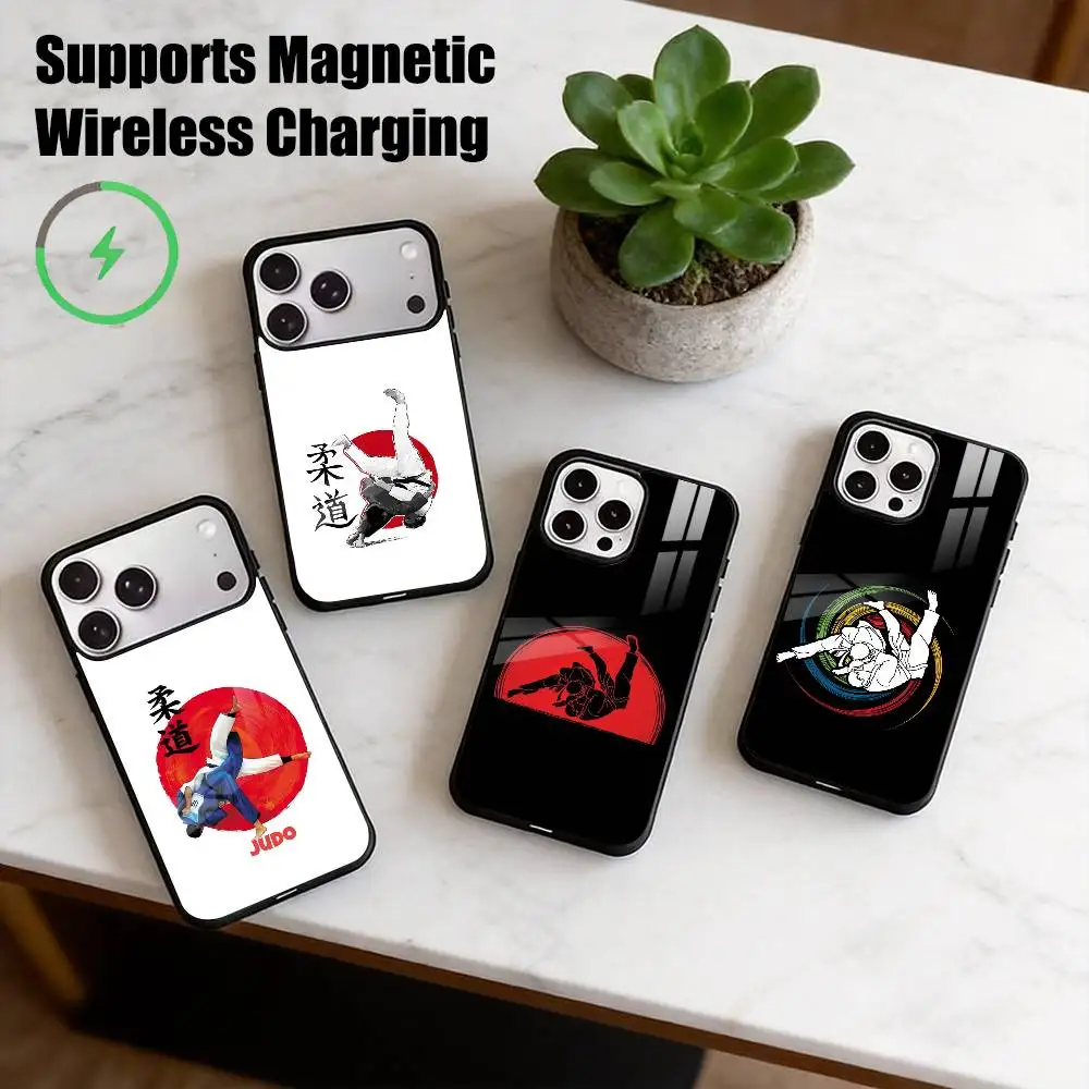 Jujitsu Judo-O  Phone Case For iPhone17,16,15,14,13,12,11 Plus,Pro Supports Magnetic Wireless Charging Gift