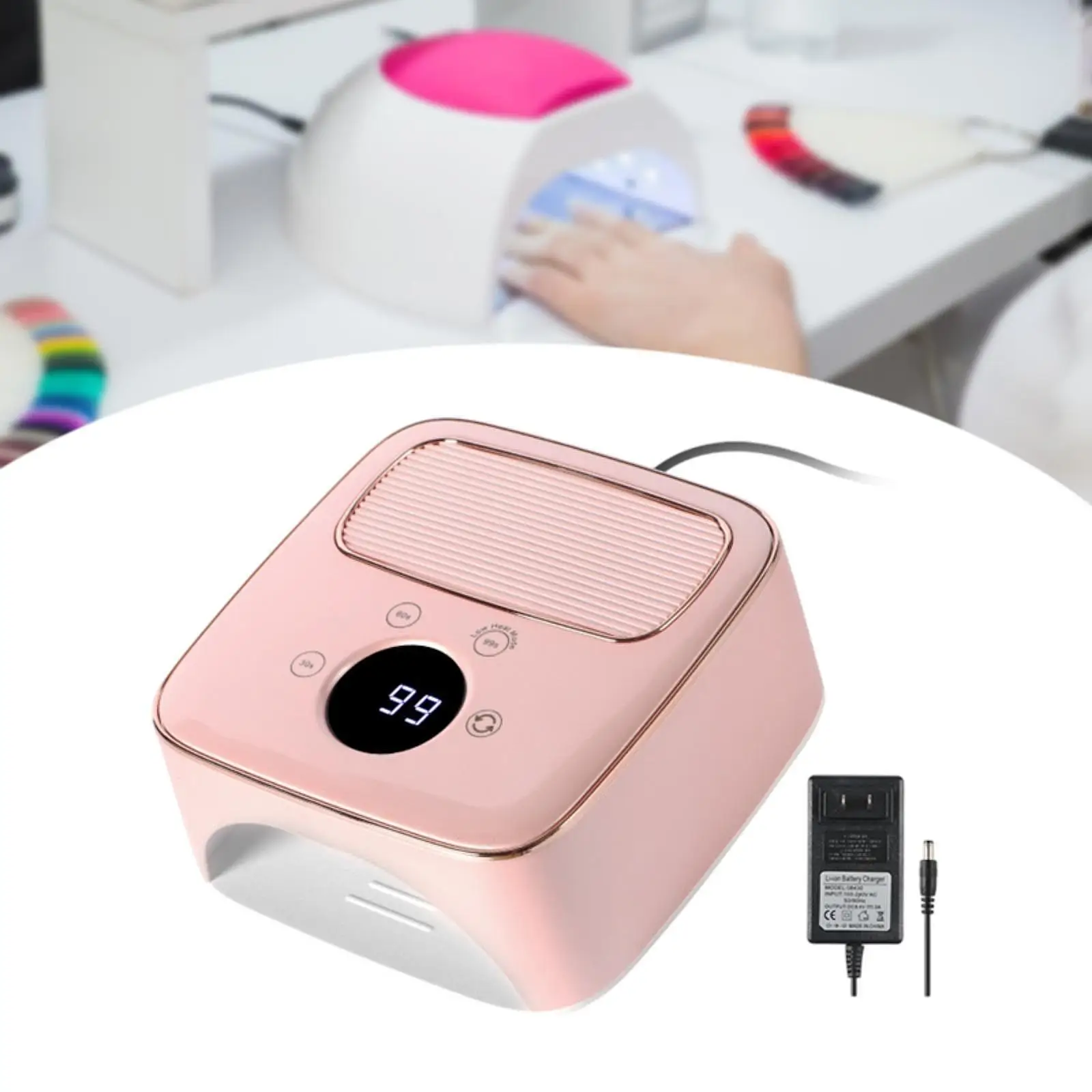 LED Nail Lamp 48W Portable Manicure Dryer Quick Gel Nail Curing Professional Nail Art Tool for Women DIY