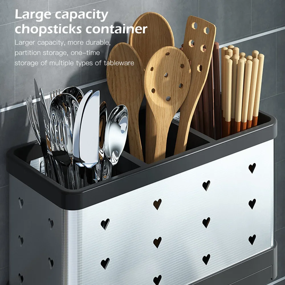 Kitchen Cutlery Storage Racks Drain Tableware Holder Chopstick Spoon Fork Storage Box Rack Chopsticks Cage Save Space