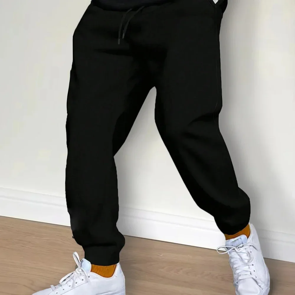 Pantaloni casual da uomo Pantaloni sportivi in lana autunnali e invernali Pantaloni da fitness sportivi da jogging da uomo Pantaloni sportivi in tinta unita alla moda