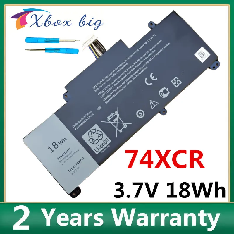 74XCR Laptop Battery For Dell Venue 8 Pro 5830 074XCR T01D VXGP6 X1M2Y Tablet Series 3.7V 18WH