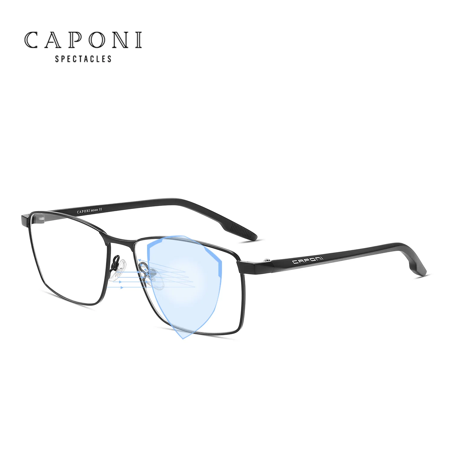 CAPONI 28733 Computerbrille Schwarz/Standard 5