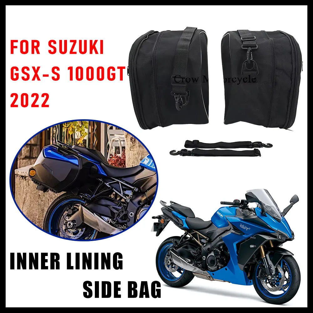

For Suzuki GSX-S 1000 GT 2022 Inner Bags Brand NEW Plastic Side Panniers Cases Motorcycle Accessories GSX-S 1000GT Black