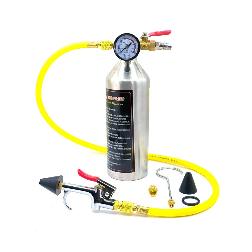 Automotive Air conditioning piping condenser canister cleaning bottle Kits A/C system flush SET 