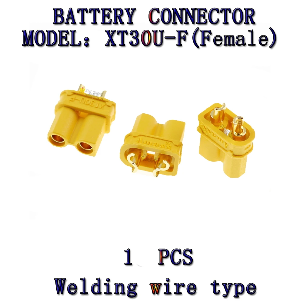 1pcs/LOT XT30U XT30UPB XT30PW -F/M T model airplane Plug Battery Connector Set Male Female Gold Plated Banana Plug for RC Parts