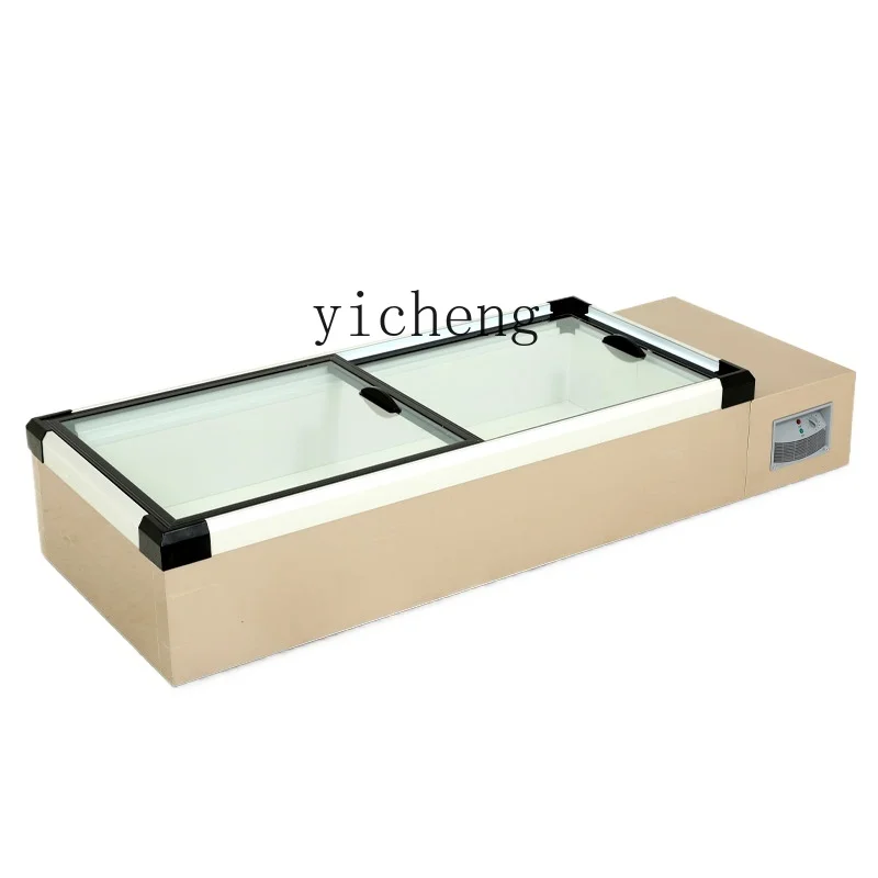 

XL Freezer Skewers Refrigerated Display Cabinet Freezer Commercial Horizontal Seafood Cabinet