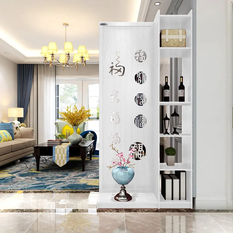 LH new Chinese wood multi-layer board screen partition cabinet entrance living room seat screen
