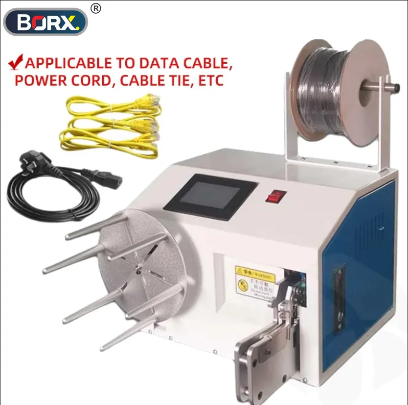 

3-60 мм автоматическая машина для намотки проводов, машины для намотки проводов для USB-кабеля для передачи данных, провод переменного/постоянного тока, устройство для намотки шнура