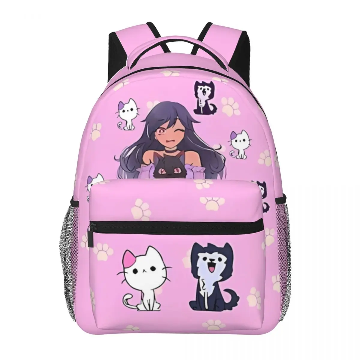 Aphmau Pets Sticker Pack Backpack Backpacks Boys Girls Bookbag Children School Bags Cartoon Laptop Rucksack Shoulder Bag