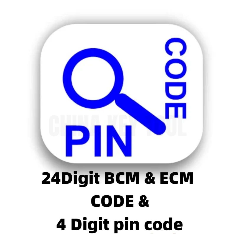 24Digit BCM & ECM CODE and 4 Digit Immo pin code calculation service for GMC 2024