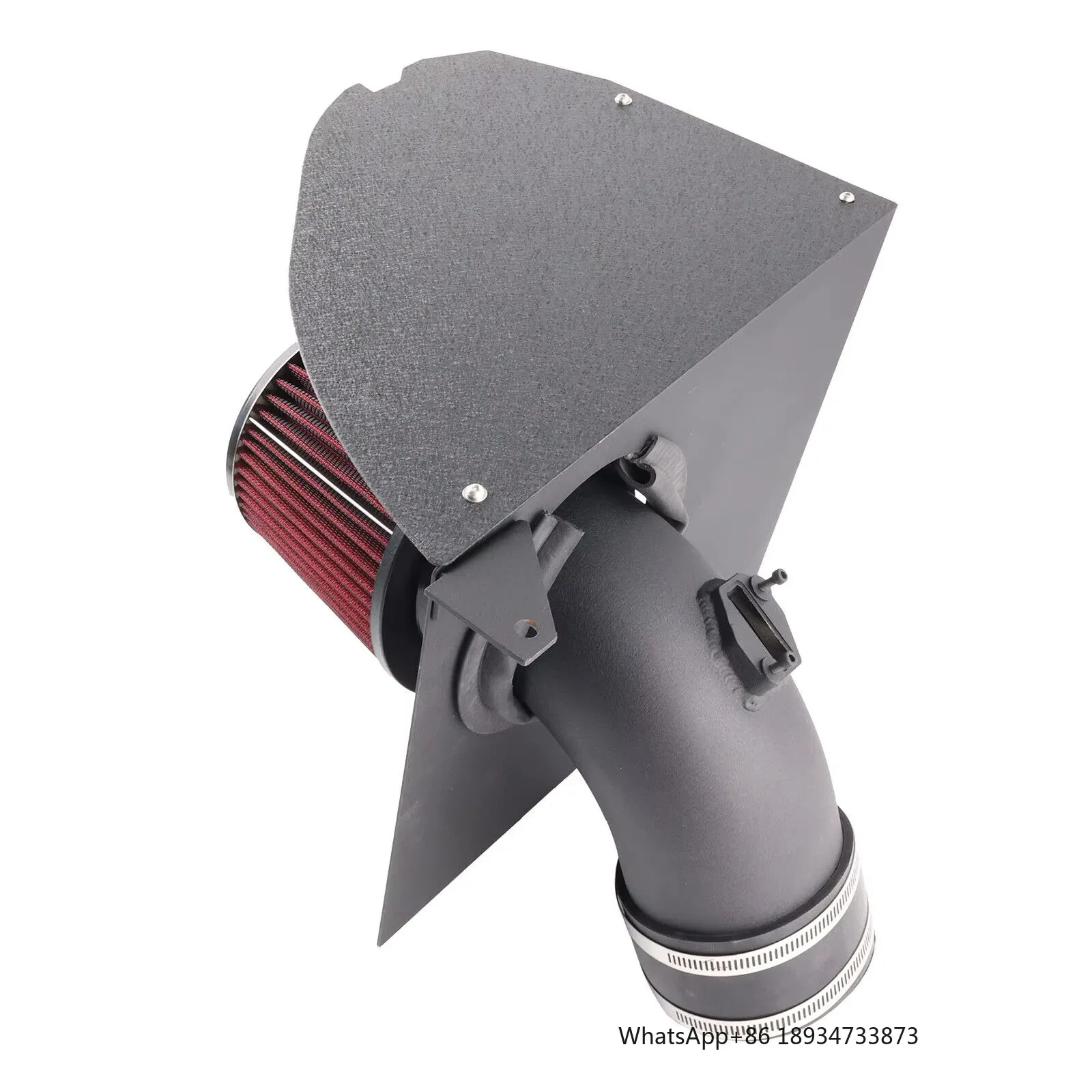 4 "Koude Luchtinlaatsysteem Kit + Rood Filter voor BMW 2019 + M340i B58 G20 G21 G23 2022 + M240i B58 3.0L Motor Turbo Inlaat