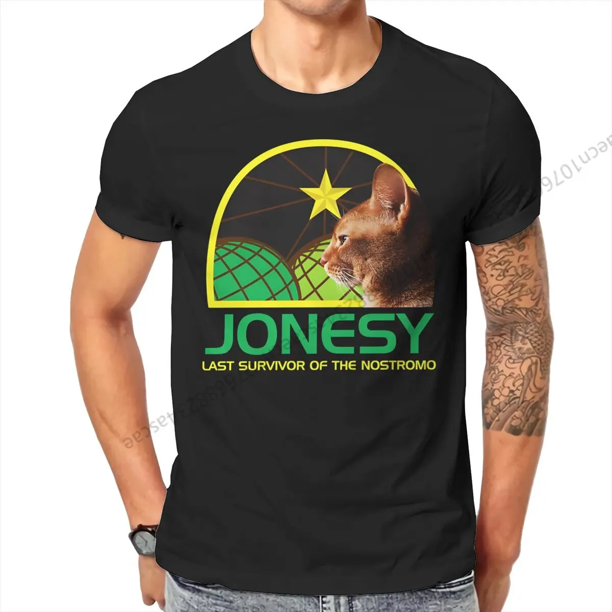 Colonial Marines Jonesy The Last Surviving Member T Shirt Homme Men's Tshirt Cotton  Men Clothing