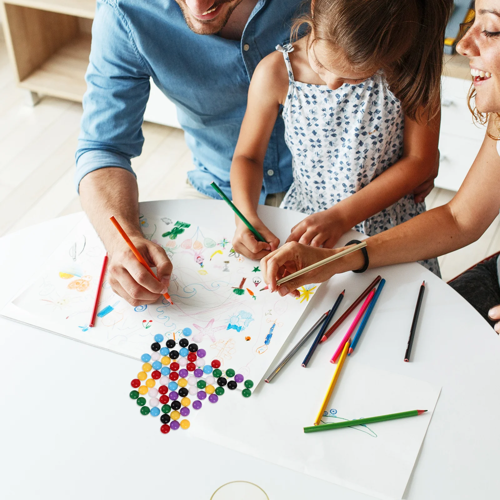 70 stuks 10 mm massief kleurrijke plastic knikkers educatief wiskundig leermiddel voor kinderen die tellen en waarschijnlijkheid leren