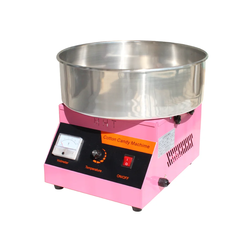 Electric Cotton Candy Machine Commercial Sugar Candy Floss Maker Temperature Controls for Party Festival Carnival Home DIY Maker