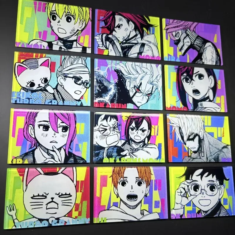 

The Daring Party Acrylic Art Card Magnetic Refrigerator Magnet Sticker Dangdadang Ayase Peach Takakura Healthy Hole Board