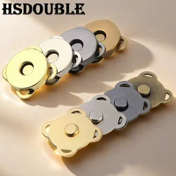 10 Sets Metal Magnetic Snap Fasteners Clasps Buttons for Handbag Purse Wallet Clothes Bag DIY Craft Sewing Accessories
