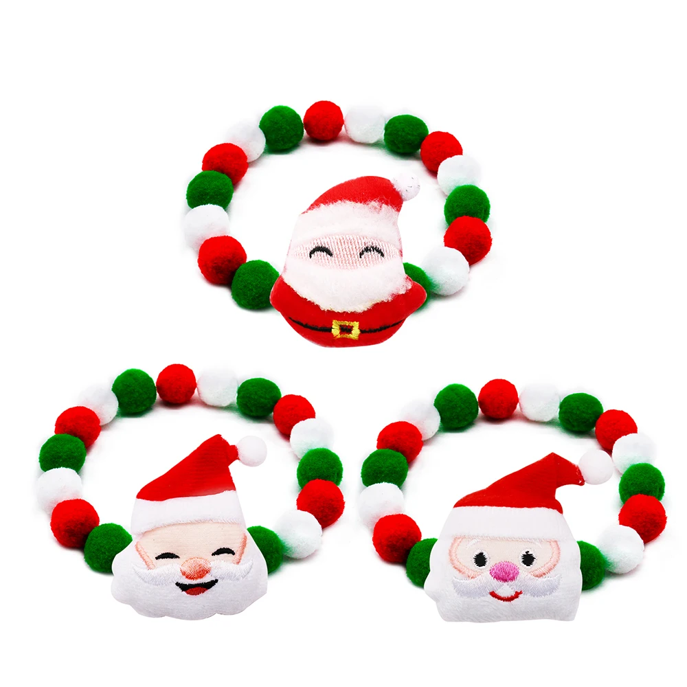 12pcs Dog Collar Christmas Dog Necklace Bowties For Small-large Dogs Bowties Christmas Dog Grooming Pet Accessories S/M/L/XL