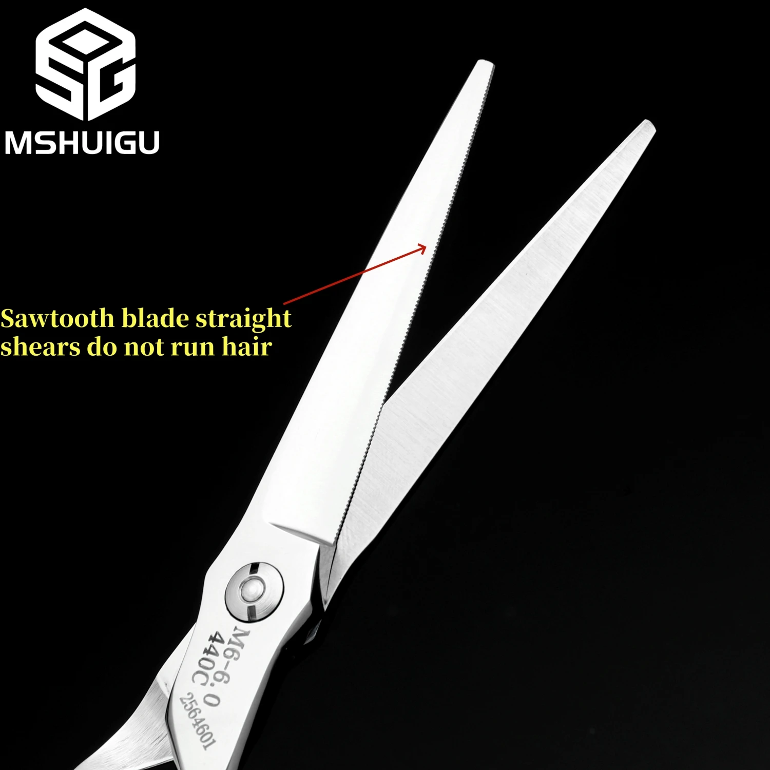 MSHUIGU 6-Zoll professionelle Friseurschere, multifunktionale Effilierschere, umkehrbare Zähne, 440C Stahl, für Familienhaarschnitte – Detail 4