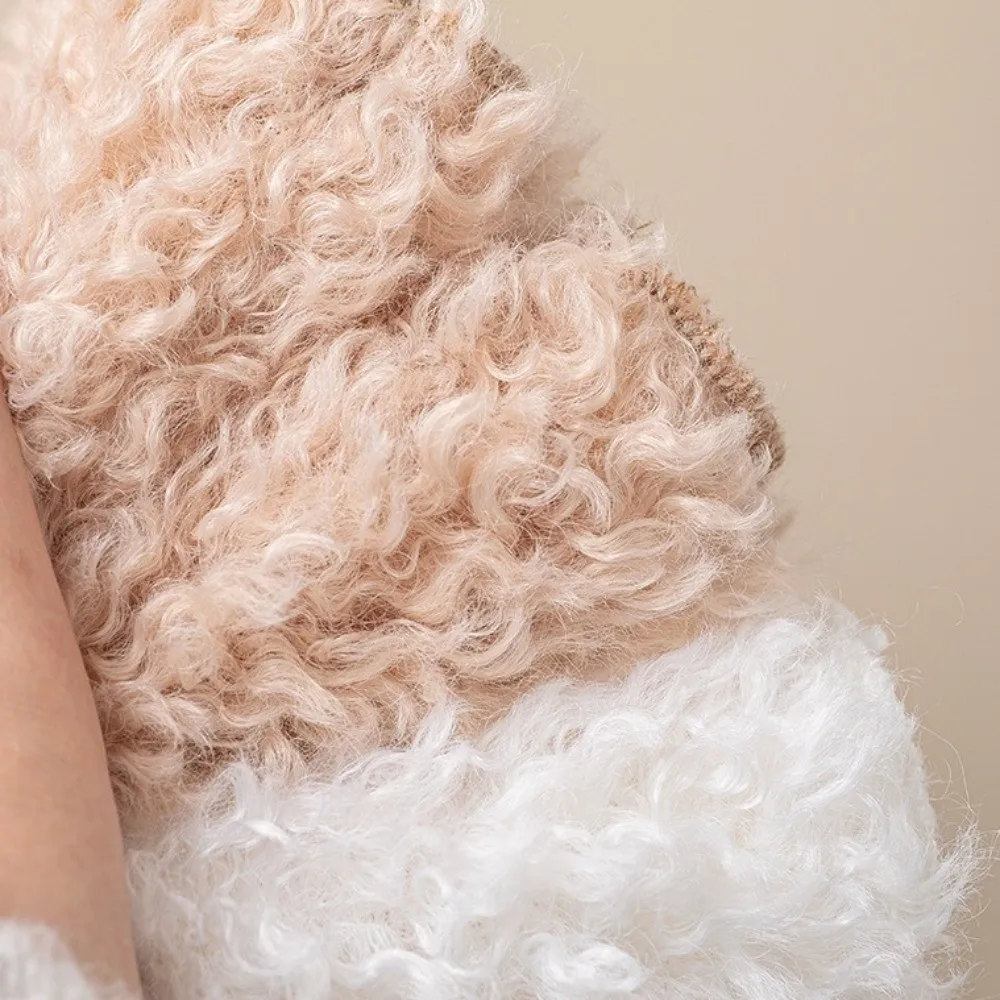 لطيف Y2K جرو تدفئة الساق JK لوليتا آذان الكلب غطاء للقدم حار الفتيات الدافئة أفخم الأحذية غطاء النساء