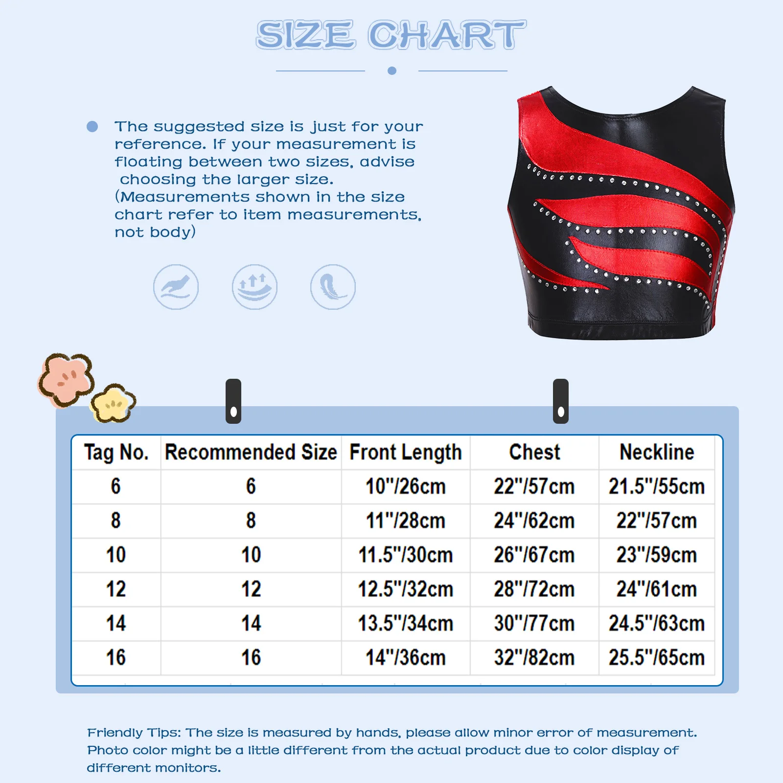 Kids Girls Ballet Dance Crop Tops Sleeveless Shiny Rhinestone Decorated Patchwork Style Sports Gymnastics Workout Dance Vest Top