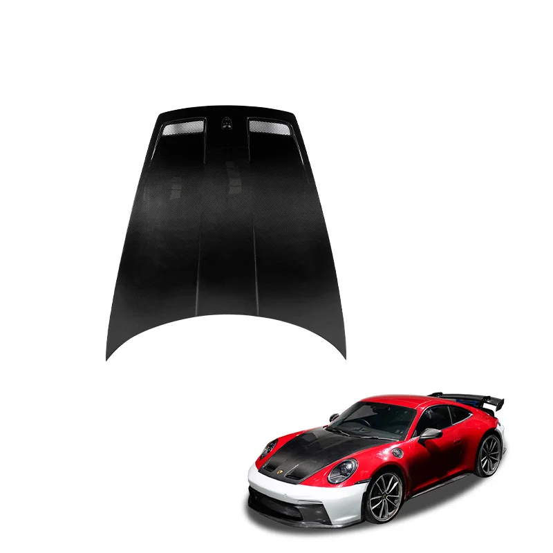 

Modification 2019+ Car Accessories GT3 Dry Carbon Fiber Front Engine Hood for 911 992 Carrera CarreraS Front Bonnet
