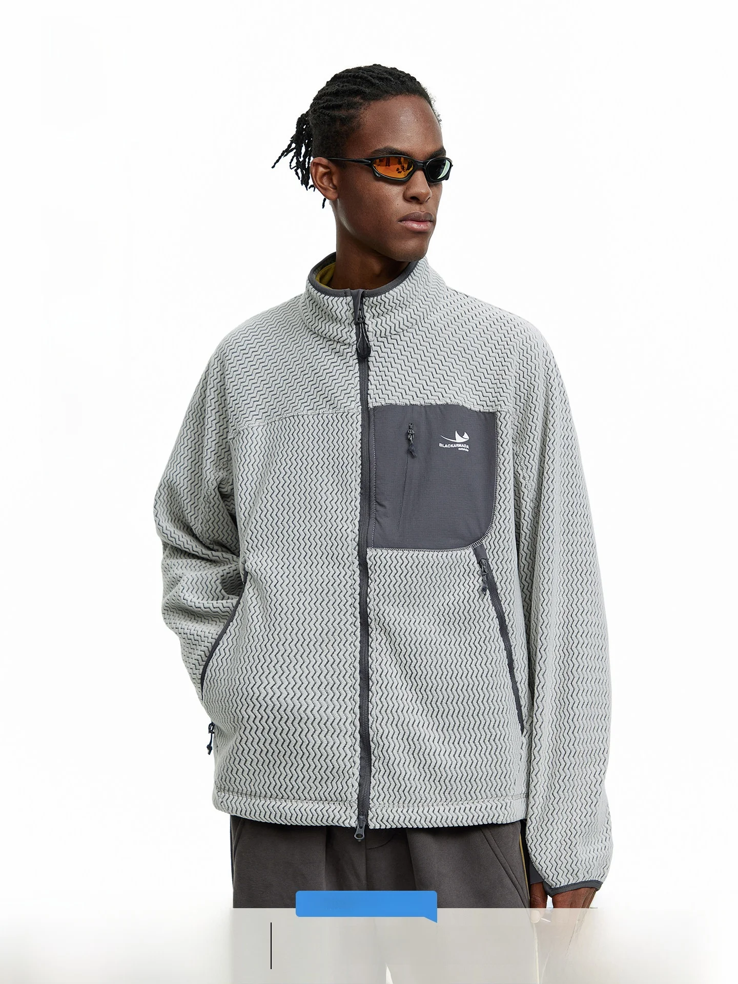 ARTANNIE Lightweight Stand Collar Open Cardigan Sweatshirt Men's 2026 Autumn New Outdoor Couple Sports Fleece Jacket