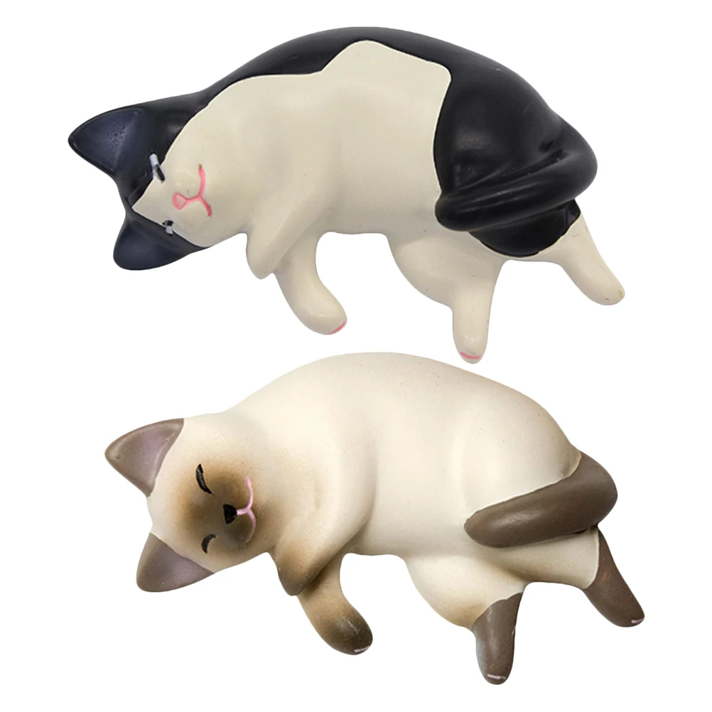 

2 Pcs Cat Fridge Magnet Decoration Magnetic Stickers Magnets for Refrigerator Cartoon Decorative Whiteboard Office